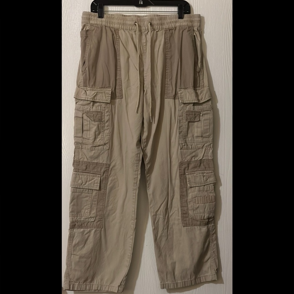 Men's PacSun Tan Baggy Cargo Pants